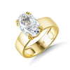 Wholesale Women's S925 Sterling Silver Geometric Diamond Cut Zircon Ring