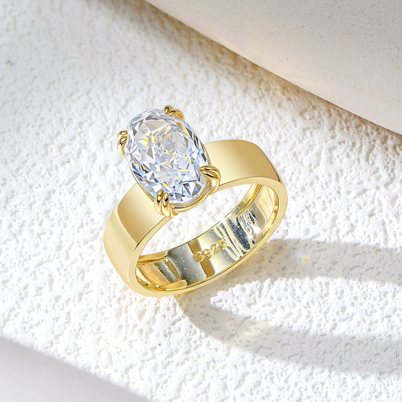 Wholesale Women's S925 Sterling Silver Geometric Diamond Cut Zircon Ring