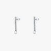 Wholesale Women's S925 Sterling Silver Geometric Diamond Earrings