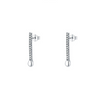 Wholesale Women's S925 Sterling Silver Geometric Diamond Earrings