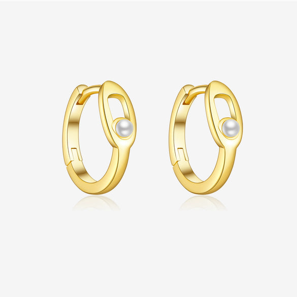 Wholesale Women's S925 Sterling Silver Geometric Earring With Electroplating Treatment