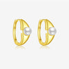 Wholesale Women's S925 Sterling Silver Geometric Earring With Electroplating Treatment