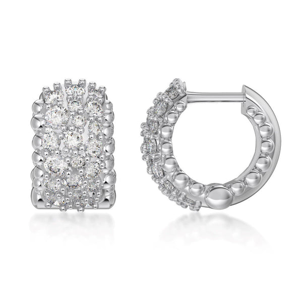 Wholesale Women's S925 Sterling Silver Geometric Earrings With Electroplating