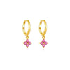 Wholesale Women's S925 Sterling Silver Geometric Earrings With Platinum Or 18K Gold Electroplating
