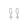 Wholesale Women's S925 Sterling Silver Geometric Earrings With Platinum Or 18K Gold Electroplating