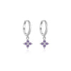 Wholesale Women's S925 Sterling Silver Geometric Earrings With Platinum Or 18K Gold Electroplating