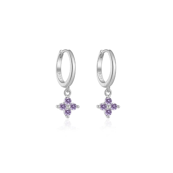 Wholesale Women's S925 Sterling Silver Geometric Earrings With Platinum Or 18K Gold Electroplating