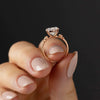 Wholesale Women's S925 Sterling Silver Geometric Egg Shaped Star Ring With Electroplating