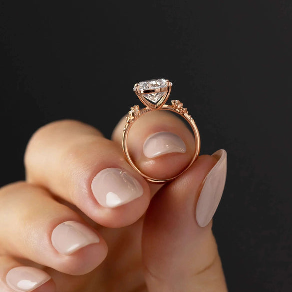 Wholesale Women's S925 Sterling Silver Geometric Egg Shaped Star Ring With Electroplating
