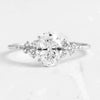 Wholesale Women's S925 Sterling Silver Geometric Egg Shaped Star Ring With Electroplating