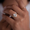 Wholesale Women's S925 Sterling Silver Geometric Egg Shaped Star Ring With Electroplating