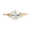 Wholesale Women's S925 Sterling Silver Geometric Egg Shaped Star Ring With Electroplating