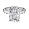Wholesale Women's S925 Sterling Silver Geometric Elegant Ring With Ice Flower Cut