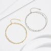 Wholesale Women's S925 Sterling Silver Geometric Heart Anklet