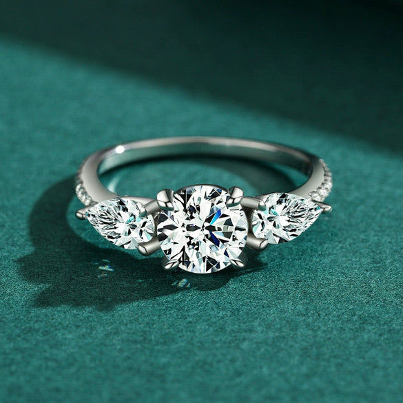 Wholesale Women's S925 Sterling Silver Geometric High Sense Ring