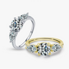 Wholesale Women's S925 Sterling Silver Geometric High Sense Ring