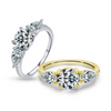 Wholesale Women's S925 Sterling Silver Geometric High Sense Ring