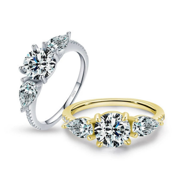 Wholesale Women's S925 Sterling Silver Geometric High Sense Ring