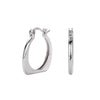 Wholesale Women's S925 Sterling Silver Geometric Hollow Ushape Electroplated Earrings Cold Style Ins Minimalist