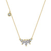 Wholesale Women's S925 Sterling Silver Geometric Inlaid Oval Marquise Stone Pendant Cross Chain Necklace