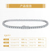Wholesale Women's S925 Sterling Silver Geometric Inverted Tennis Bracelet Electroplated