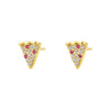 Wholesale Women's S925 Sterling Silver Geometric Lips Micropaved Zircon Earrings Light Luxury Style