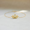 Wholesale Women's S925 Sterling Silver Geometric Lotus Bracelet With Electroplating