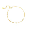Wholesale Women's S925 Sterling Silver Geometric Microinlaid Zirconia Minimalist Bracelet