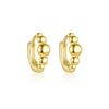 Wholesale Women's S925 Sterling Silver Geometric Micropaved Minimalist Light Luxury Earrings