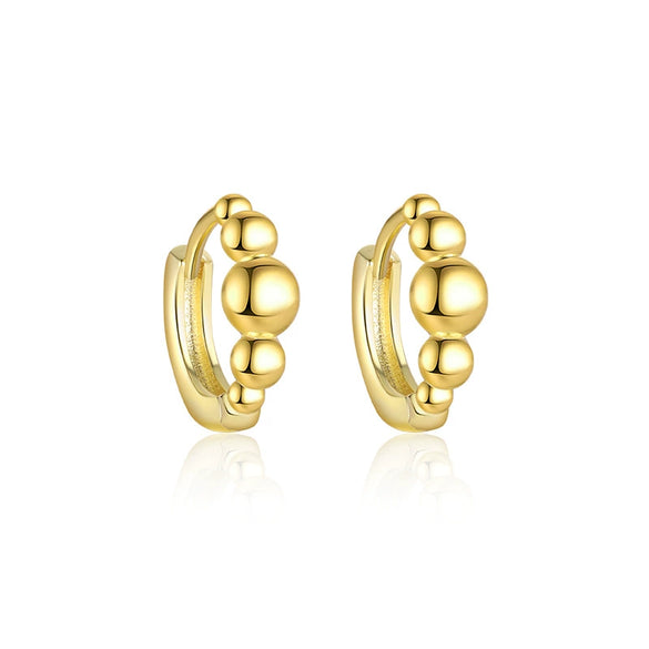 Wholesale Women's S925 Sterling Silver Geometric Micropaved Minimalist Light Luxury Earrings