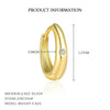 Wholesale Women's S925 Sterling Silver Geometric Micropaved Minimalist Light Luxury Earrings
