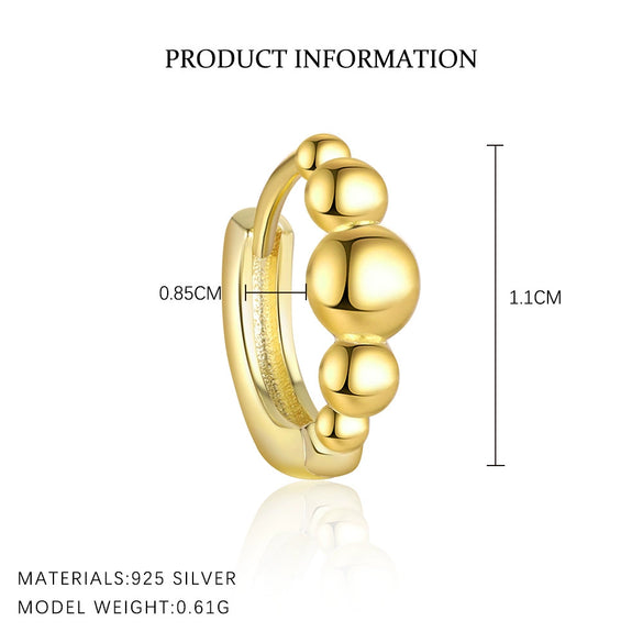 Wholesale Women's S925 Sterling Silver Geometric Micropaved Minimalist Light Luxury Earrings