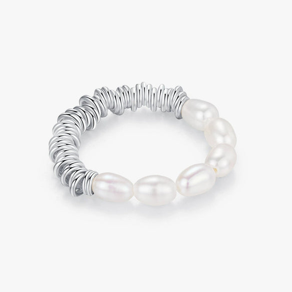 Wholesale Women's S925 Sterling Silver Geometric Niche Style Adjustable Ring