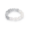 Wholesale Women's S925 Sterling Silver Geometric Niche Style Adjustable Ring