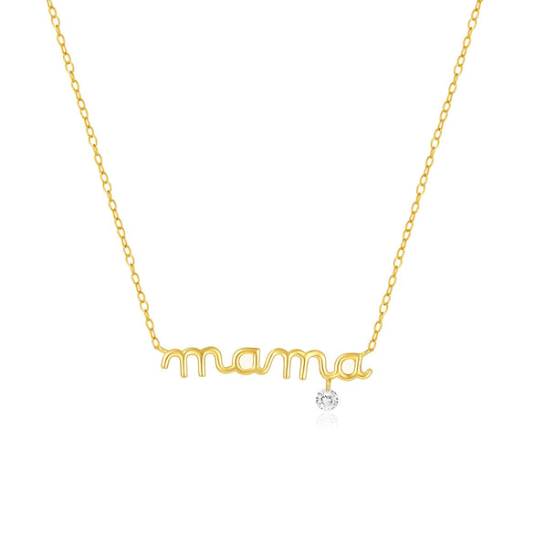 Wholesale Women's S925 Sterling Silver Geometric O Chain Collarbone Necklace With Electroplating Treatment And Diamond For Mother's Day