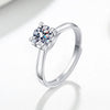 Wholesale Women's S925 Sterling Silver Geometric Opening Fashion Ring With Electroplating