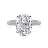 Wholesale Women's S925 Sterling Silver Geometric Oval Ring With Electroplating