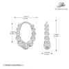 Wholesale Women's S925 Sterling Silver Geometric Plain Circle Ear Buckle With Electroplating