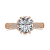 Wholesale Women's S925 Sterling Silver Geometric Ring With Electroplating And Inlaid Main Stone