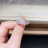 Wholesale Women's S925 Sterling Silver Geometric Ring With Electroplating