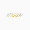 Wholesale Women's S925 Sterling Silver Geometric Ring With Electroplating