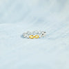 Wholesale Women's S925 Sterling Silver Geometric Ring With Electroplating