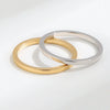 Wholesale Women's S925 Sterling Silver Geometric Ring With 18K Gold Vacuum Plating