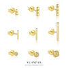 Wholesale Women's S925 Sterling Silver Geometric Rose Flower Earrings Minimalist Cold Style With Zirconia Treatment