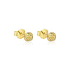 Wholesale Women's S925 Sterling Silver Geometric Rose Flower Earrings Minimalist Cold Style With Zirconia Treatment
