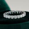 Wholesale Women's S925 Sterling Silver Geometric Round Moissanite Ring With Seiko Design