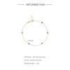 Wholesale Women's S925 Sterling Silver Geometric Simple Stacked Bracelet With Turquoise Electroplated