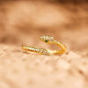 Wholesale Women's S925 Sterling Silver Geometric Snake Ring Electroplated