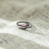 Wholesale Women's S925 Sterling Silver Geometric Snakeshaped Adjustable Ring Electroplated