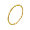 Wholesale Women's S925 Sterling Silver Geometric Spiral Twist Pattern Electroplated Ring